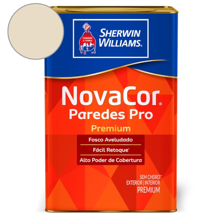 Tinta ACR Fosco Paredes Pro Palha Sherwin Williams 18L
