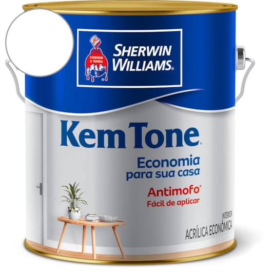 Tinta ACR KemTone Branco Sherwin Williams 3,6L - Imagem principal - cd776cc8-7b30-4b9e-ba5c-532da805d4c9
