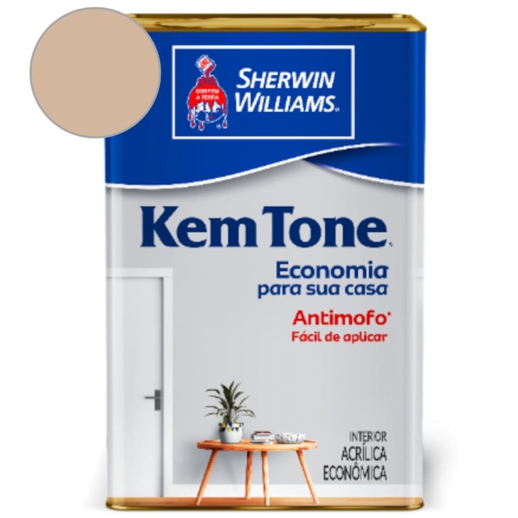 Tinta ACR KemTone Fosco Areia Sherwin Williams 18L