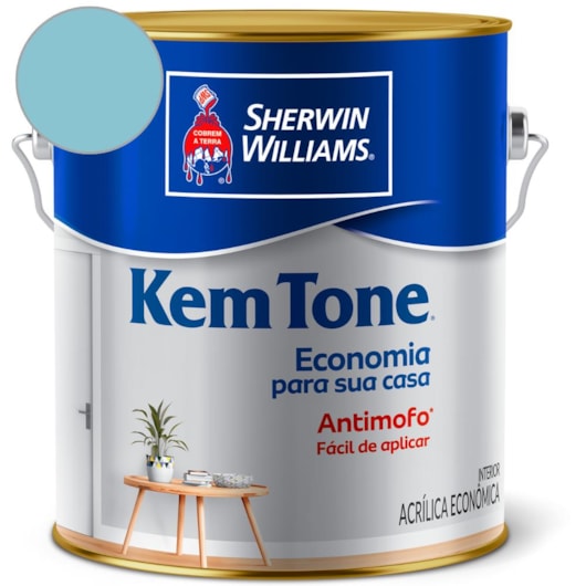 Tinta ACR Kemtone Fosco Azul Ceu Sherwin Williams 3,6L - Imagem principal - 95492c0f-f05d-4f76-a001-e2a649925439
