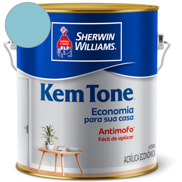 Tinta ACR Kemtone Fosco Azul Ceu Sherwin Williams 3,6L
