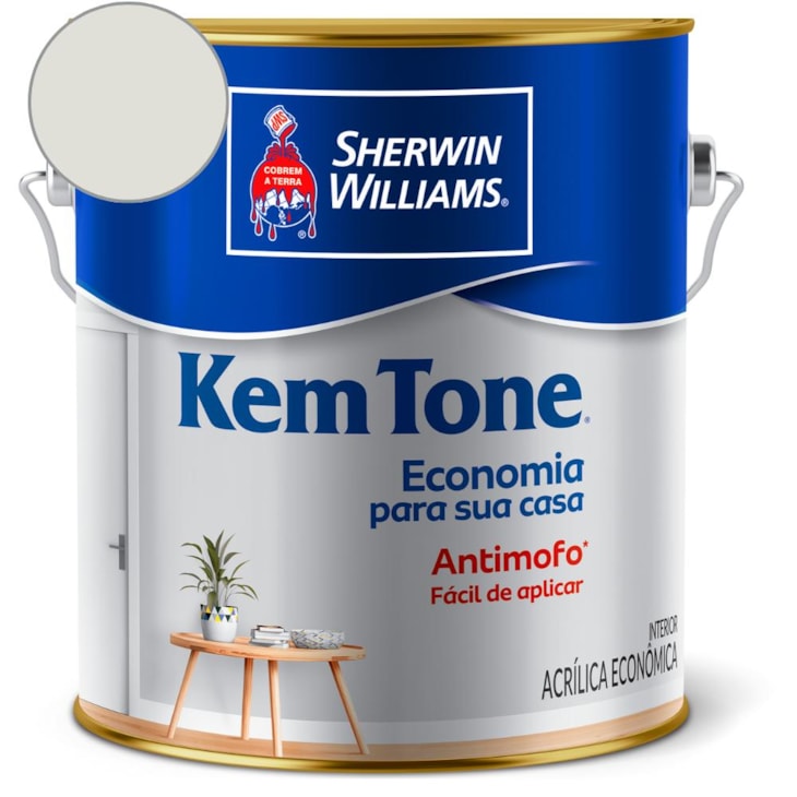 Tinta ACR KemTone Fosco Branco Gelo Sherwin Williams 3,6L