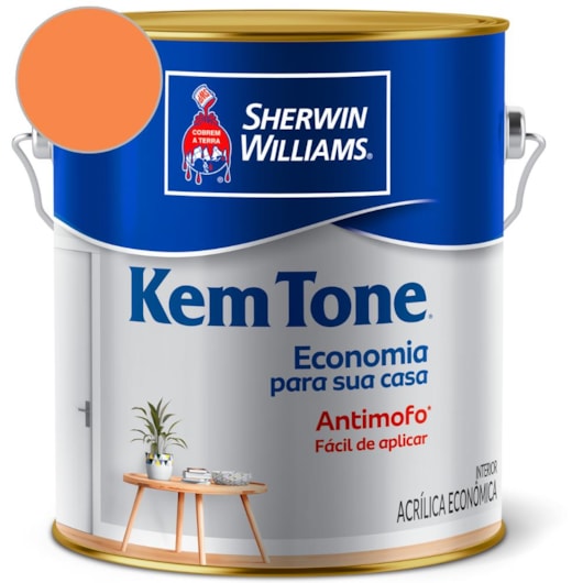 Tinta ACR Kemtone Fosco  Cenoura Sherwin Williams 3,6L - Imagem principal - 8c8f2165-3e2e-4c9b-9827-38126924f7e2