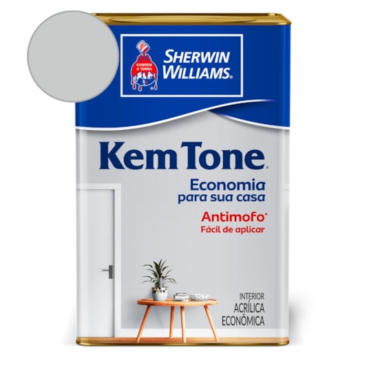 Tinta ACR Kemtone Fosco Cinza Alpes Sherwin Williams 18L - Imagem principal - e881662e-14d4-40b9-bf0a-c5712d423202