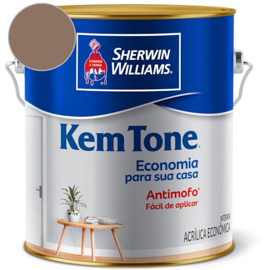 Tinta ACR Kemtone Fosco  Marrom Historico Sherwin Williams 3,6L - Imagem principal - bff985bd-e142-49c4-844f-ba3723cc9da6