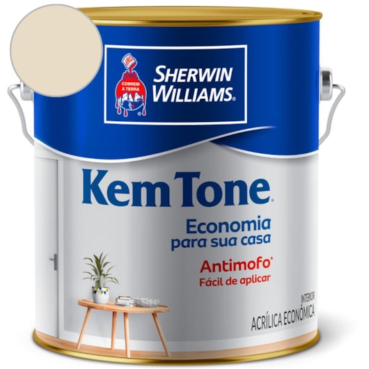 Tinta ACR Kemtone Fosco Palha Sherwin Williams 3,6L - Imagem principal - 786e0381-c970-484e-a6ee-3a3376e15db4
