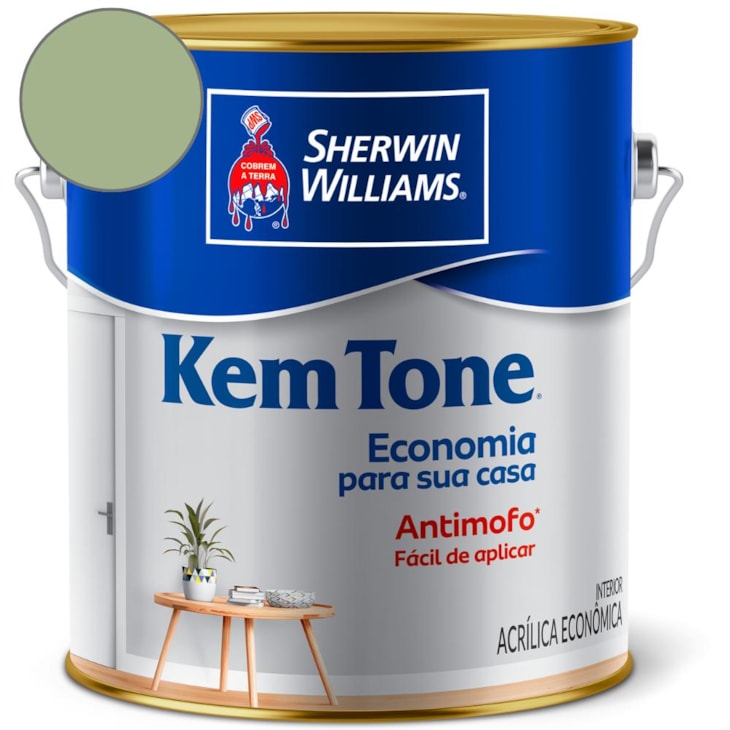 Tinta ACR Kemtone Fosco Verde Kiwi Sherwin Williams 3,6L