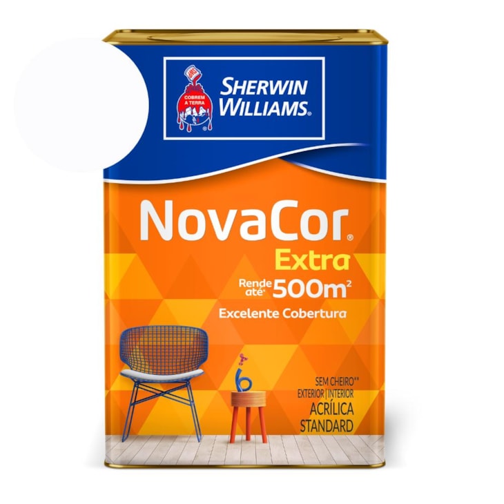 Tinta ACR Mais Rendimento NovaCor Fosco Branco Sherwin Williams 12L