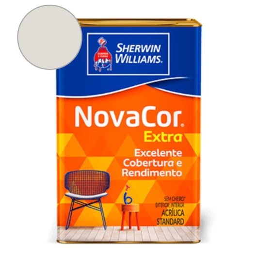 Tinta ACR Mais Rendimento NovaCor Fosco Gelo Sherwin Williams 18L - Imagem principal - 341b783e-42d1-41b2-98cb-86ee957e2249