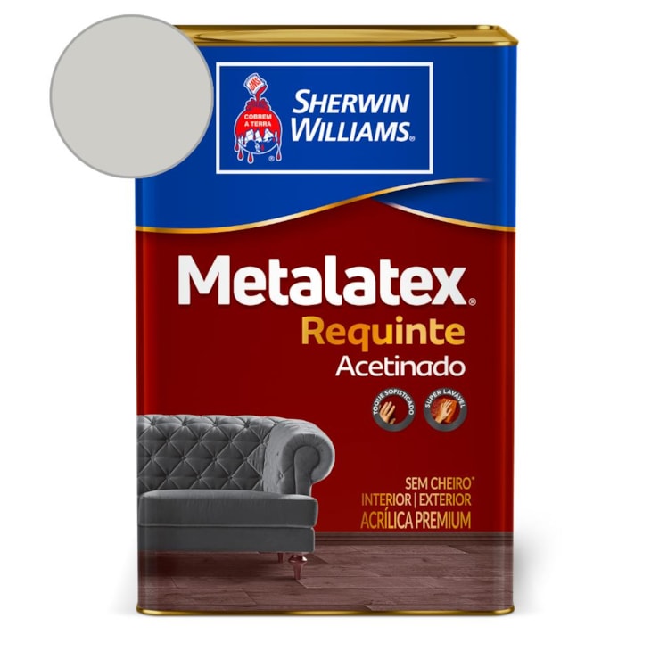 Tinta ACR Melatex Requinte Super  Lavável Elemento Cinza Sherwin Williams 18L