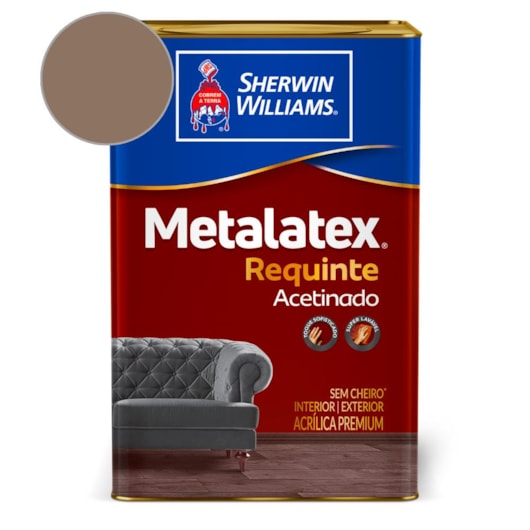 Tinta ACR Melatex Requinte Super Lavável Marrom Historico Sherwin Williams 18L - Imagem principal - 77f36647-5e8b-49db-aac8-3c4138d2bc31
