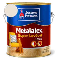 Tinta ACR Metalatex Fosco Bianco Sereno Sherwin Williams 3,6L