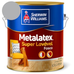 Tinta ACR Metalatex Fosco Cinza Barbatana Sherwin Williams 3,6L