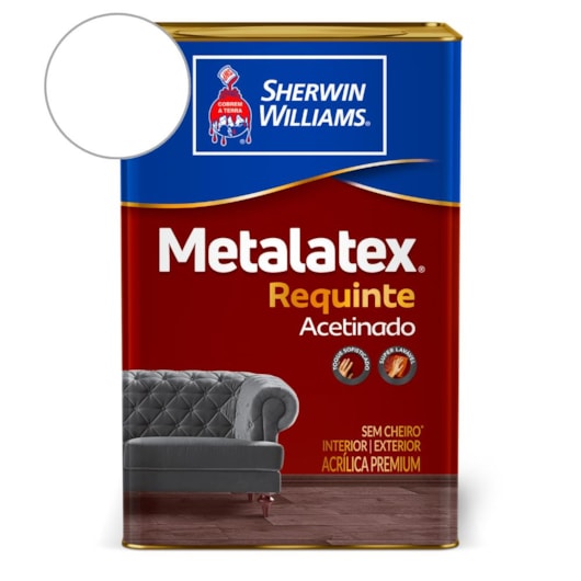 Tinta ACR Metalatex Requinte Super Lavável  Branco Sherwin Williams 18L - Imagem principal - e2e9d053-c0ab-429f-b21b-2e02caed4d7a