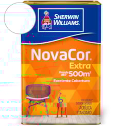 Tinta ACR NovaCor Mais Rendimento Fosco Branco  Sherwin Williams 18L