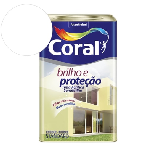 Tinta Acrílica Brilho E Proteção Semi-brilho Branco 18l Coral - Imagem principal - 05d5eef6-1a5f-4707-bed7-c39e5295f93a