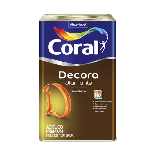 Tinta Acrílica Decora Semi Brilho Base P 16l Coral - Imagem principal - 99dec72b-154b-4da4-a7e9-191cefd4042f