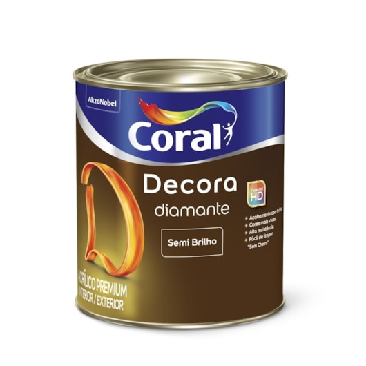 Tinta Acrílica Decora Semi Brilho Base T 800ml Coral - Imagem principal - 77c14659-c4ea-48d7-b910-11ebc3ee4a12