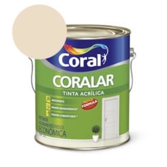 Tinta Acrílica Econômica Coralar Acrílico Fosco Palha Coral 3,6L