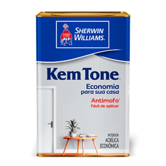 Tinta Acrílica KemTone Branco Gelo Sherwin Williams 18L - Imagem principal - fded6441-5141-4ac1-a7ac-a26e40633599