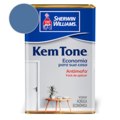 Tinta Acrílica KemTone Fosco Azul Indigo Sherwin Williams 18L