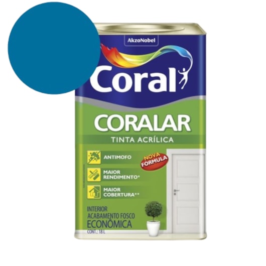 Tinta Acrílica Mais Desempenho Coralar Fosco Lua Do Sertão Coral 18L - Imagem principal - 83ce84f7-cee8-4149-8f89-e0e70daa25a3