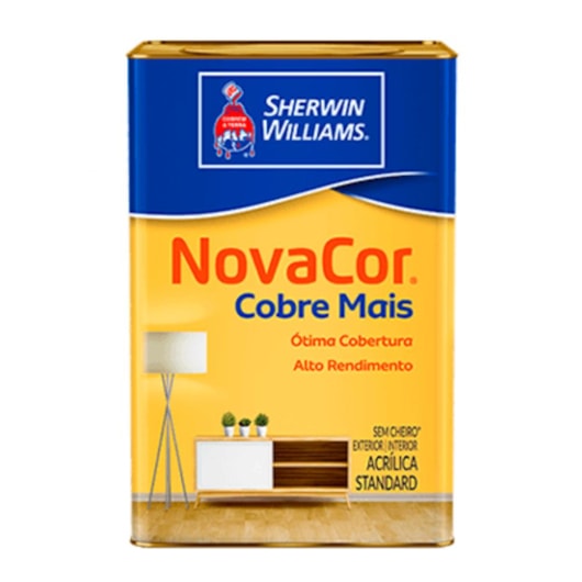 Tinta Acrílica Mais Rendimento Nova Cor Branco Fosco Sherwin Williams 3,6L - Imagem principal - 465a6247-5d06-40b9-b405-099ce7a05c57