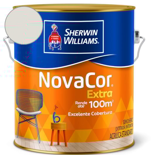 Tinta Acrílica Mais Rendimento Nova Cor Fosco Gelo  Sherwin-Williams 3,6L - Imagem principal - d54e77fd-e98e-41c9-aae8-d51d9a483921