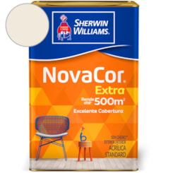 Tinta Acrílica Mais Rendimento NovaCor Fosco Bianco Sherwin Williams 18L