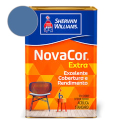Tinta Acrílica  NovaCor Extra Fosco Azul Indigo Sherwin Williams 18L