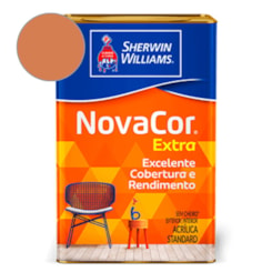 Tinta Acrílica  NovaCor Extra Fosco Tangerina Sherwin Williams 18L