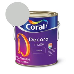 Tinta Acrílica Premium Fosco Decora Matte Algodão Cinzento Coral 3,6l