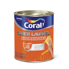 Tinta Acrílica Super Lavavel Eggshell Base Mf 800ml Coral