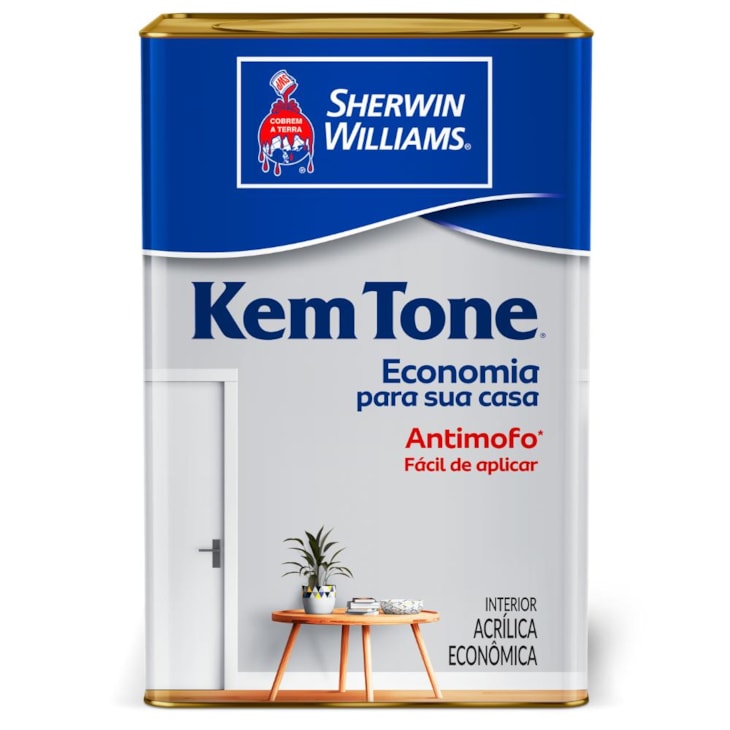 Tinta AcrílicaKemtone Fosco Brilhante  Sherwin-Williams 18L