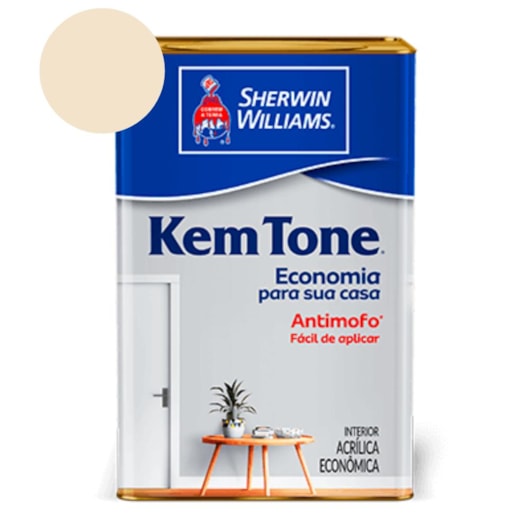 Tinta AcrílicaKemtone Fosco Palha  Sherwin-Williams 18L - Imagem principal - 43f40bc2-b077-48b8-9961-76cfe8058816