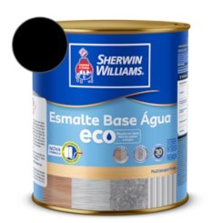 Tinta Esmalte Alto Brilho Eco Preto Sherwin Williams 0,9L