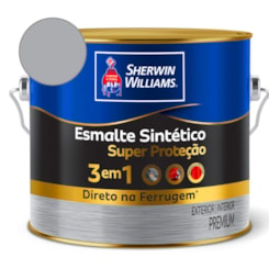 Tinta Esmalte Super Protetor Cinza Médio Brilhante Sherwin Williams 0,9L