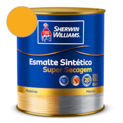 Tinta Esmalte Super Secagem Alto Brilho Amarelo Ouro  Sherwin Williams 0,9L