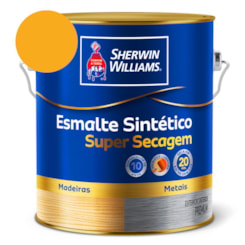 Tinta Esmalte Super Secagem Alto Brilho Amarelo Ouro Sherwin Williams 3,6L