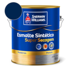 Tinta Esmalte Super Secagem Alto Brilho Azul Del Rey Sherwin Williams 3,6L