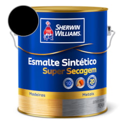 Tinta Esmalte Super Secagem Alto Brilho Preto Sherwin Williams 3,6L