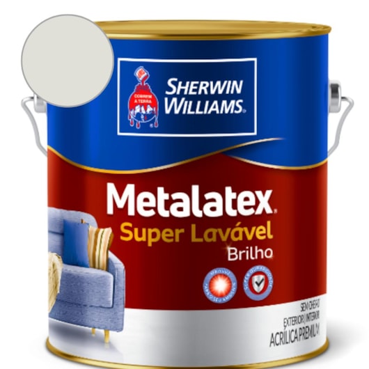Tinta Metalatex Super Lavável Brilho Branco Gelo Sherwin Williams 3,6L - Imagem principal - b4964cad-7a60-42e2-a0e7-5ec4ad265f6a