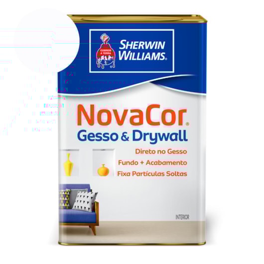 Tinta NovaCor Para Gesso Branco  Sherwin-Williams 18L - Imagem principal - eebf7288-c916-41b3-b57a-60bf19e3f30d