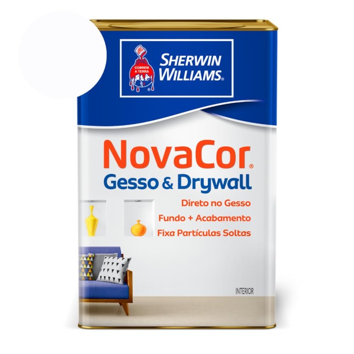 Tinta NovaCor Para Gesso Branco  Sherwin-Williams 18L