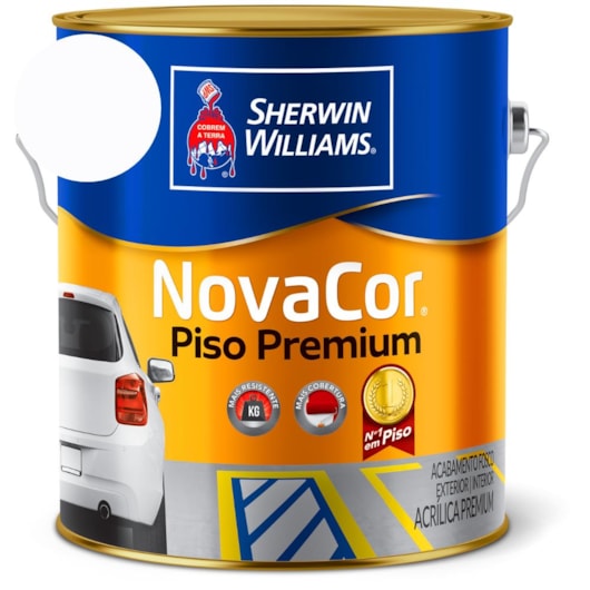 Tinta NovaCor Para Piso Branco Sherwin Williams 3,5L - Imagem principal - 904bf40d-e1f0-4830-a237-6a88f12db332