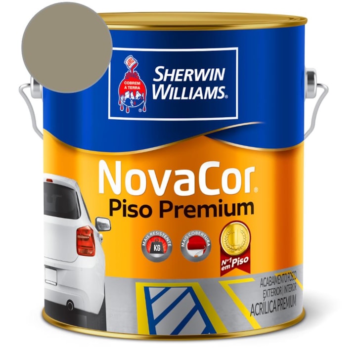 Tinta NovaCor Para Piso Concreto Sherwin Williams 3,6L