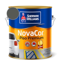 Tinta NovaCor Para Piso Premium Cinza Chumbo Sherwin Williams 0,9L