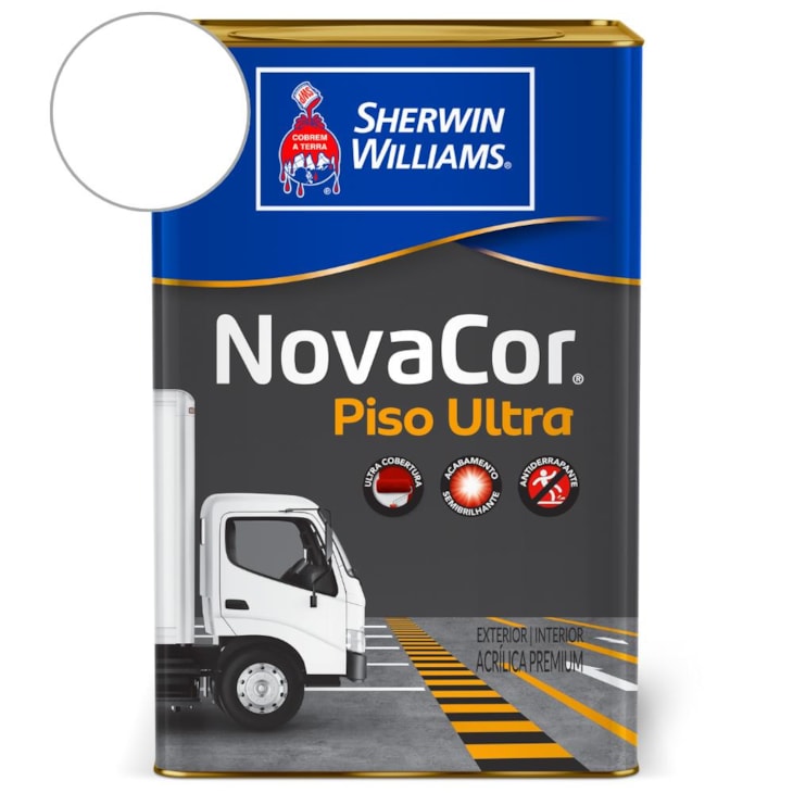Tinta NovaCor Para Piso Ultra Branco Sherwin Williams 18L
