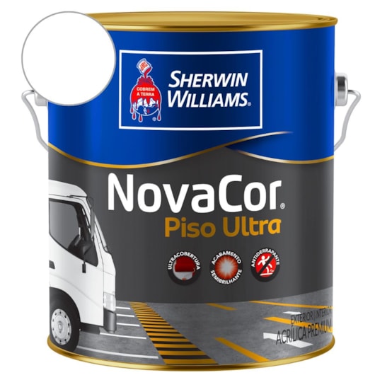 Tinta NovaCor Para Piso Ultra Branco Sherwin Williams 3,6L - Imagem principal - c6153b5b-9bd4-4dfd-be73-ab4fe25c4e8f