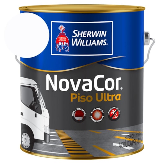 Tinta NovaCor Para Piso Ultra Branco  Sherwin-Williams  3,6L - Imagem principal - d87bde64-8296-4e53-85c6-e953b4739827